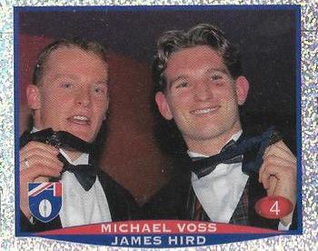1997 Select AFL Stickers #4 Michael Voss / James Hird Front